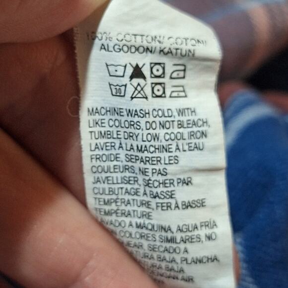 Lucky Brand Shirt Women's 3X Indigo Blue Classic Coastal Cowgirl BohoWestern - Picture 8 of 8